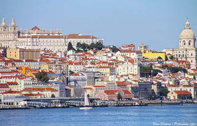 Vue de Lisbonne, au Portugal.
